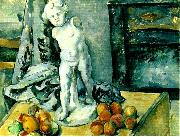 stilleben med statyett Paul Cezanne